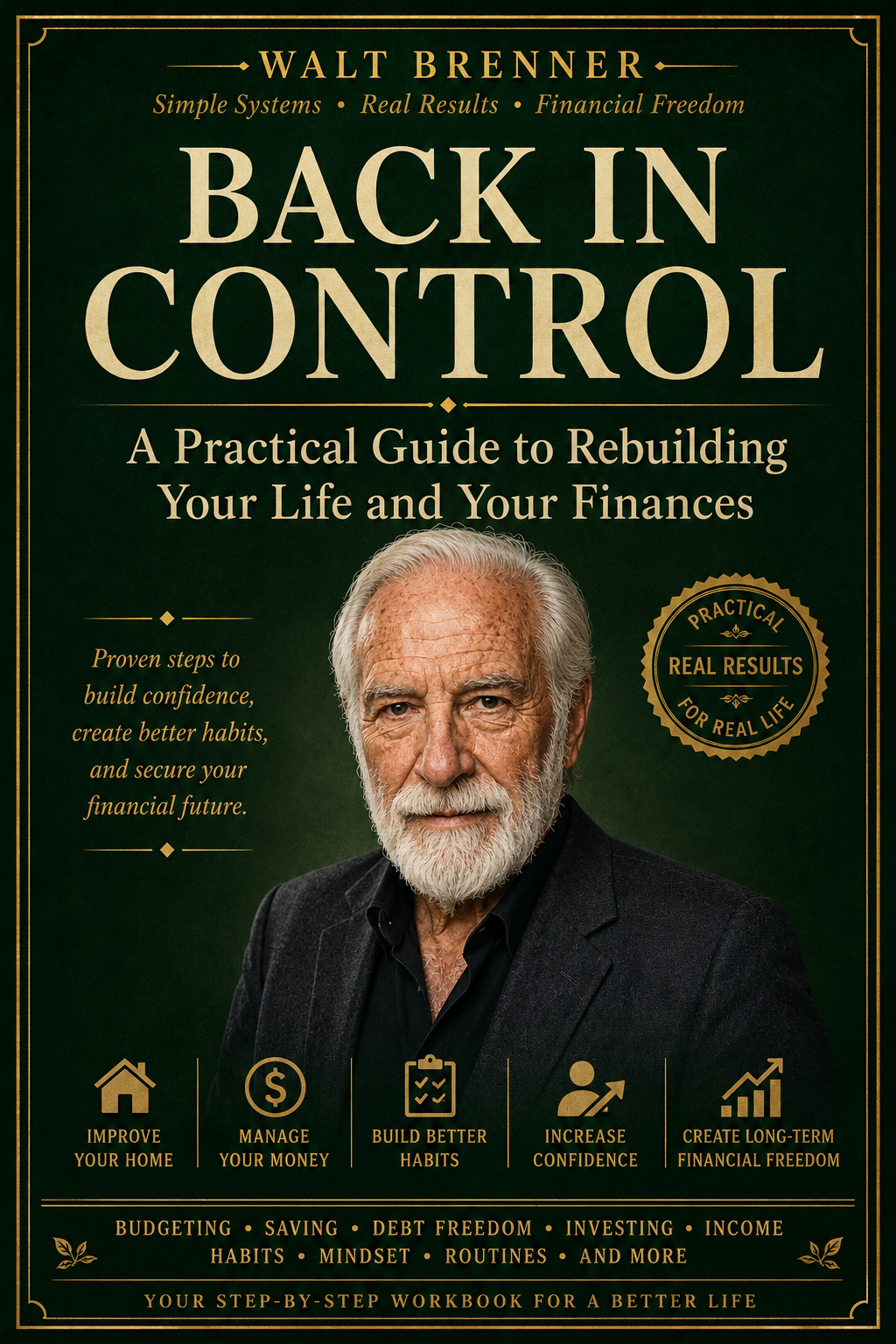 Back in Control — book cover by Walt Brenner